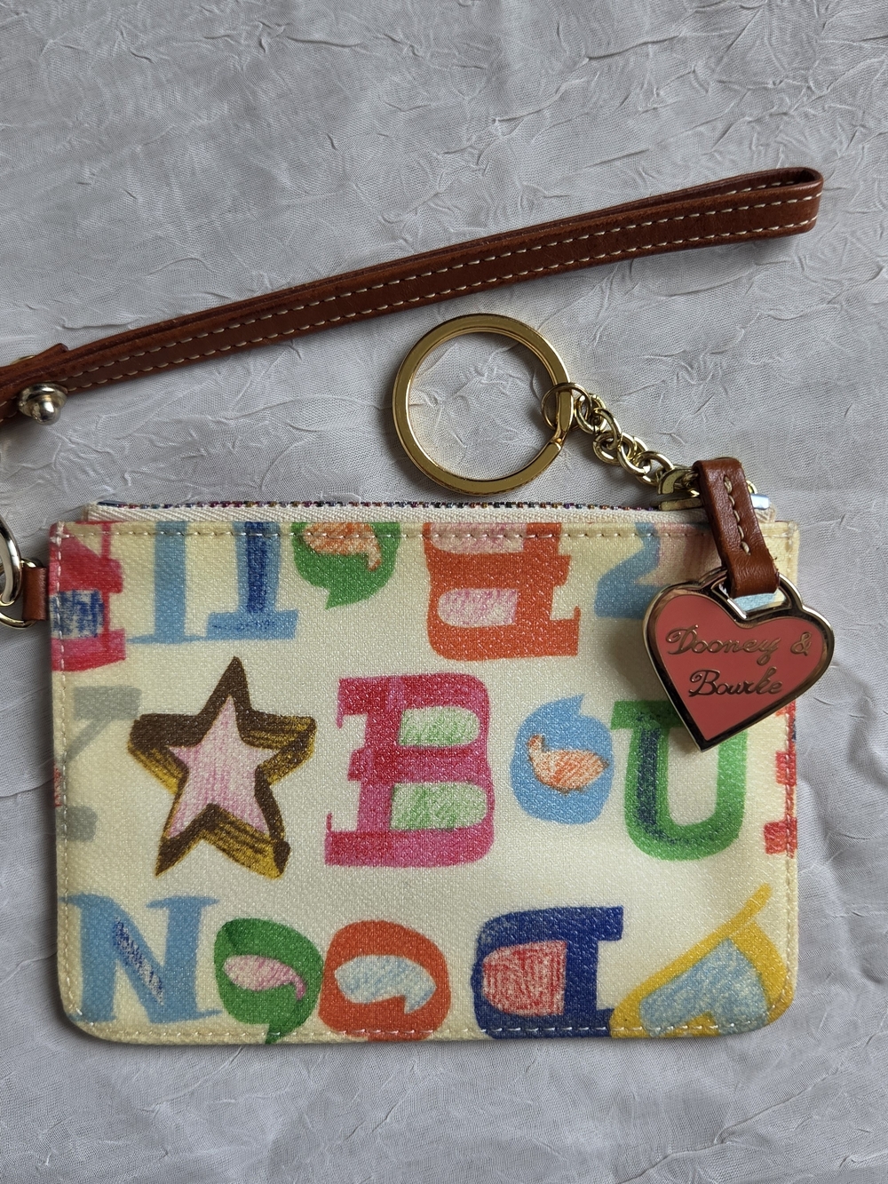 Vintage Y2K Dooney & Bourke "Doodle" Wristlet